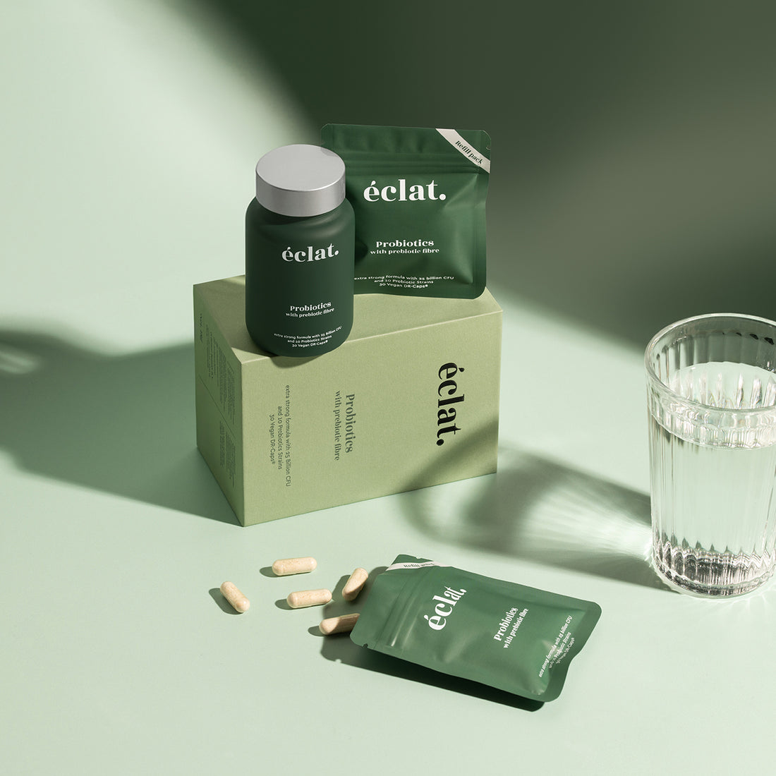 Pre & Probiotica Complex met 25miljard CFU en 10 probiotische Stammen (1x) + (2x) Navulverpakkingen