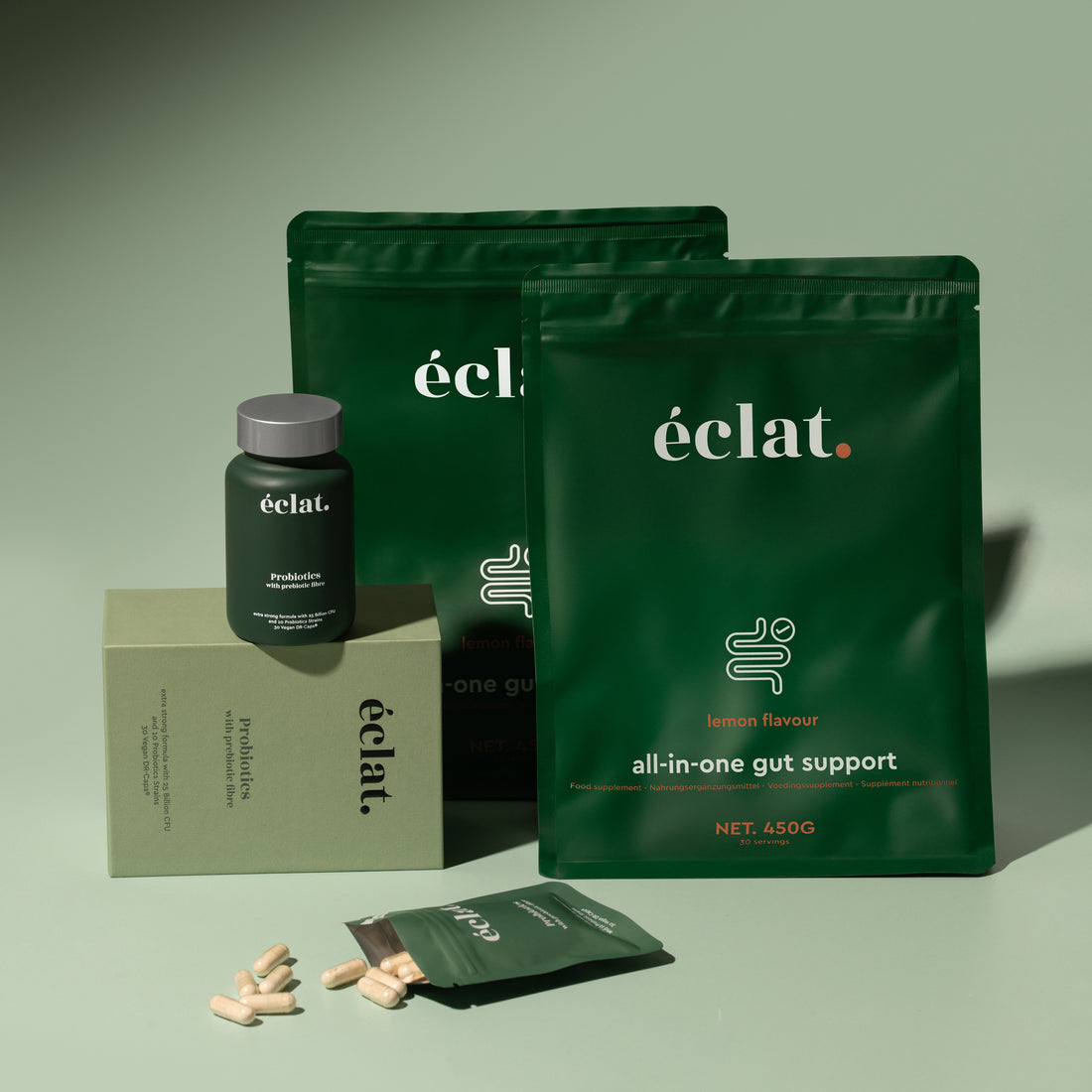 Darmgezondheid voordeelbundel: (2x) All-in-one Gut Support + Pre & Probiotica Complex + navulverpakking Pre & Probiotica