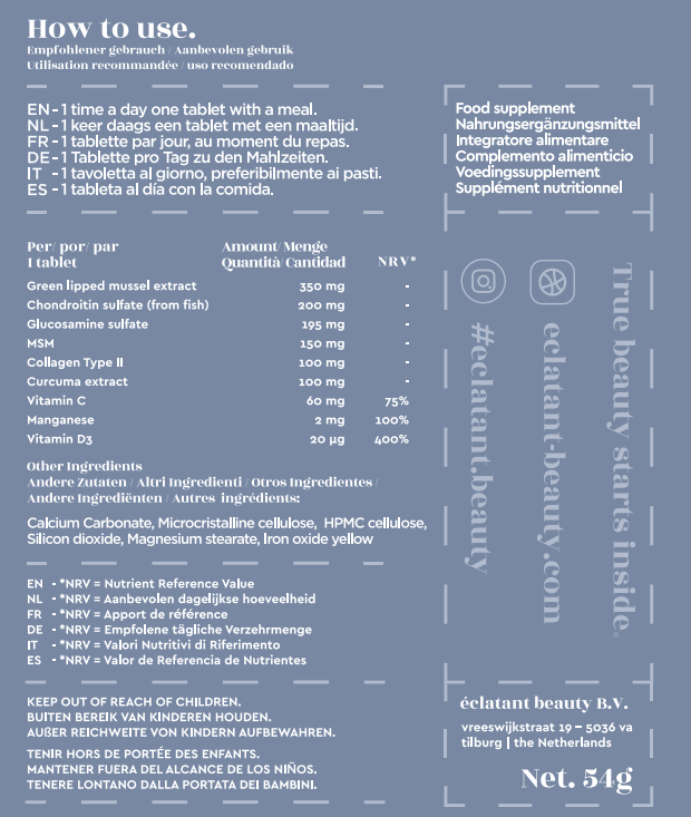 Joint Support - met Collageen Type II & Groenlipmossel + navulverpakkingen (2x)