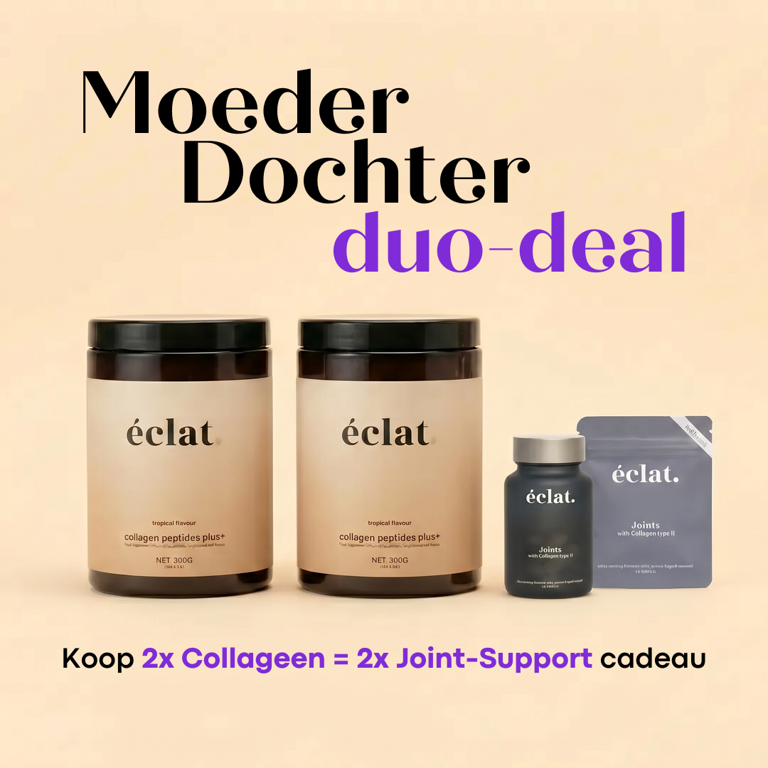 Moeder-dochter Joint-Bundel: Collagen Peptides+ (2x) + Joint Support met collageen type II (2x)