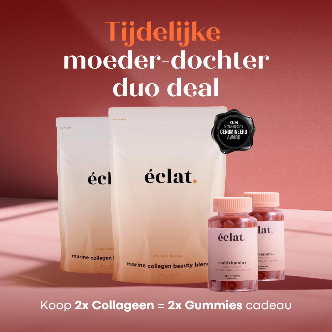 Moeder-Dochter Duo deal - Marine Collageen Beauty Blend (2x) + Vitamine Gummies (2x)