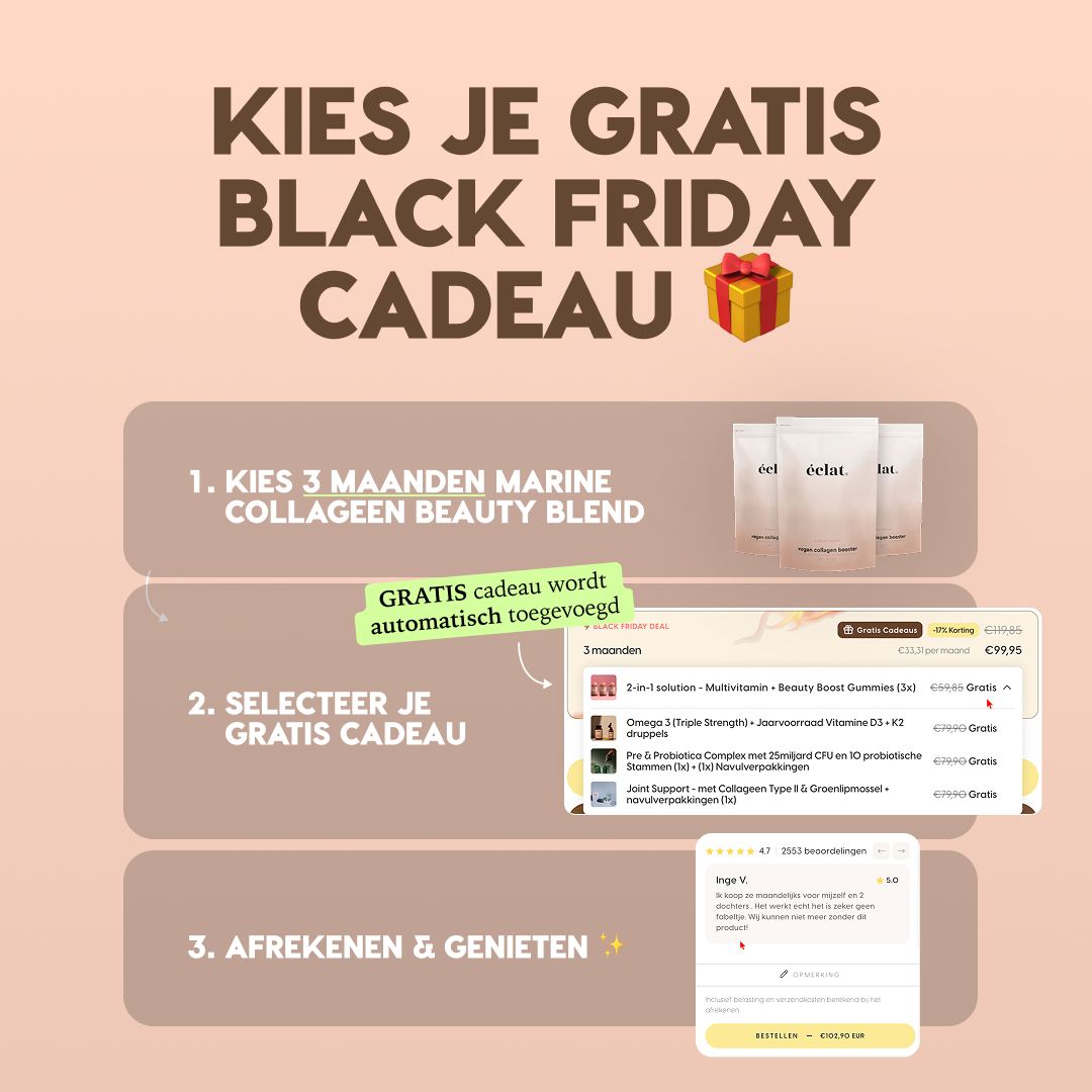 Marine (Vis) Collageen Beauty Blend (3x) + Black Friday Cadeaus