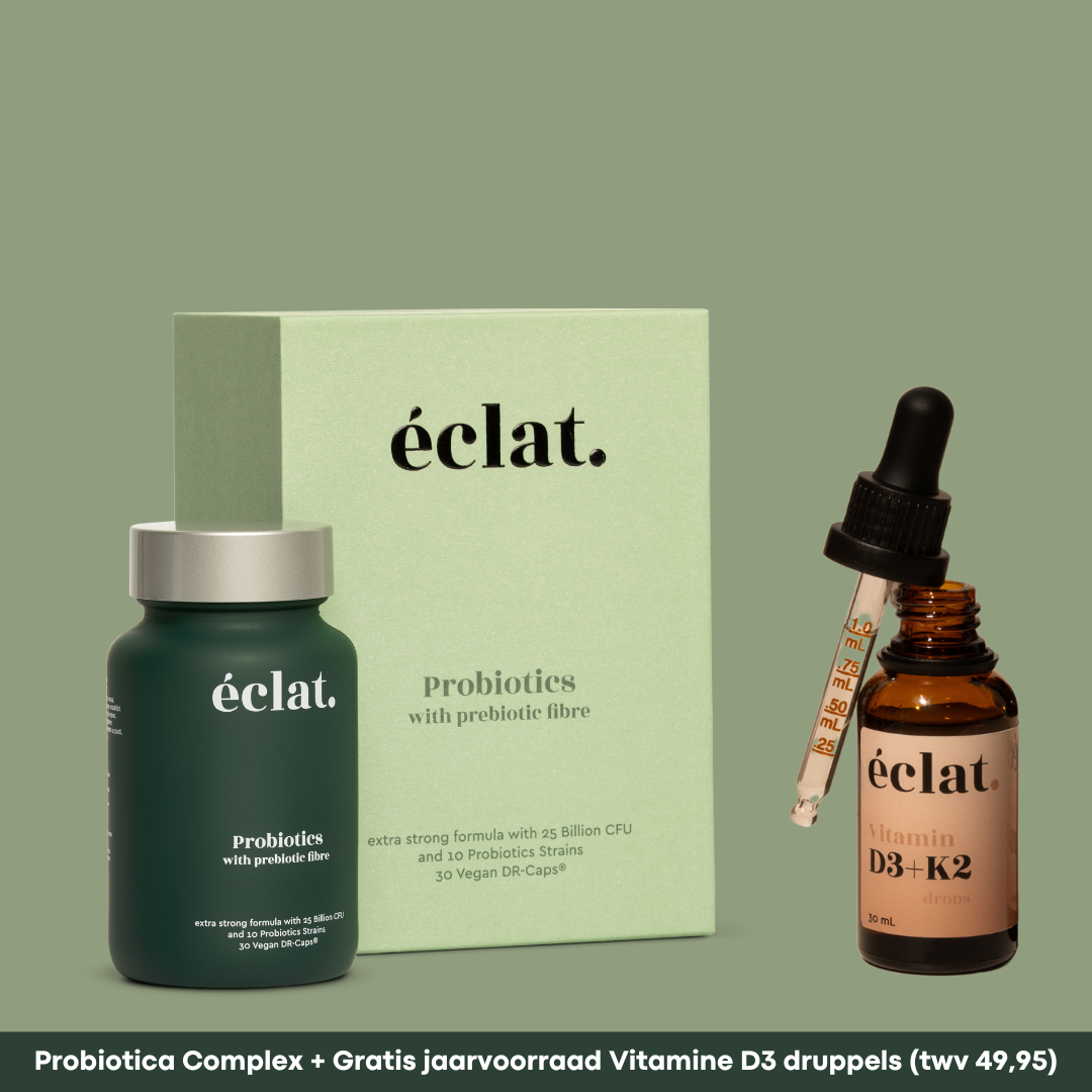 Speciale actie: Probiotica Complex + GRATIS jaarvoorraad Vitamine D3 Druppels