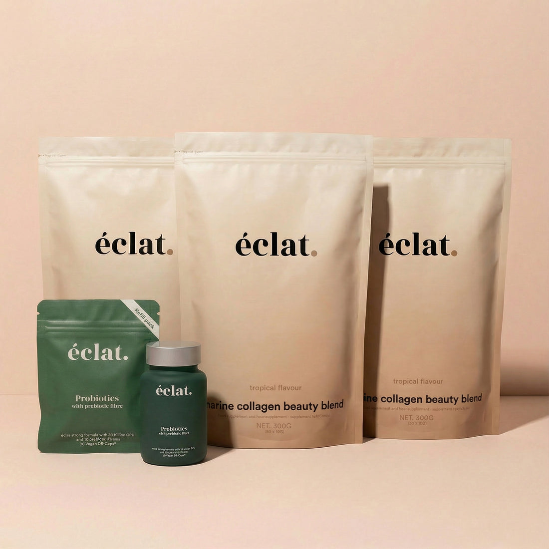 Kerstdeal Marine - 3x Marine Collageen + Pre & Probiotica Complex + Navulverpakking