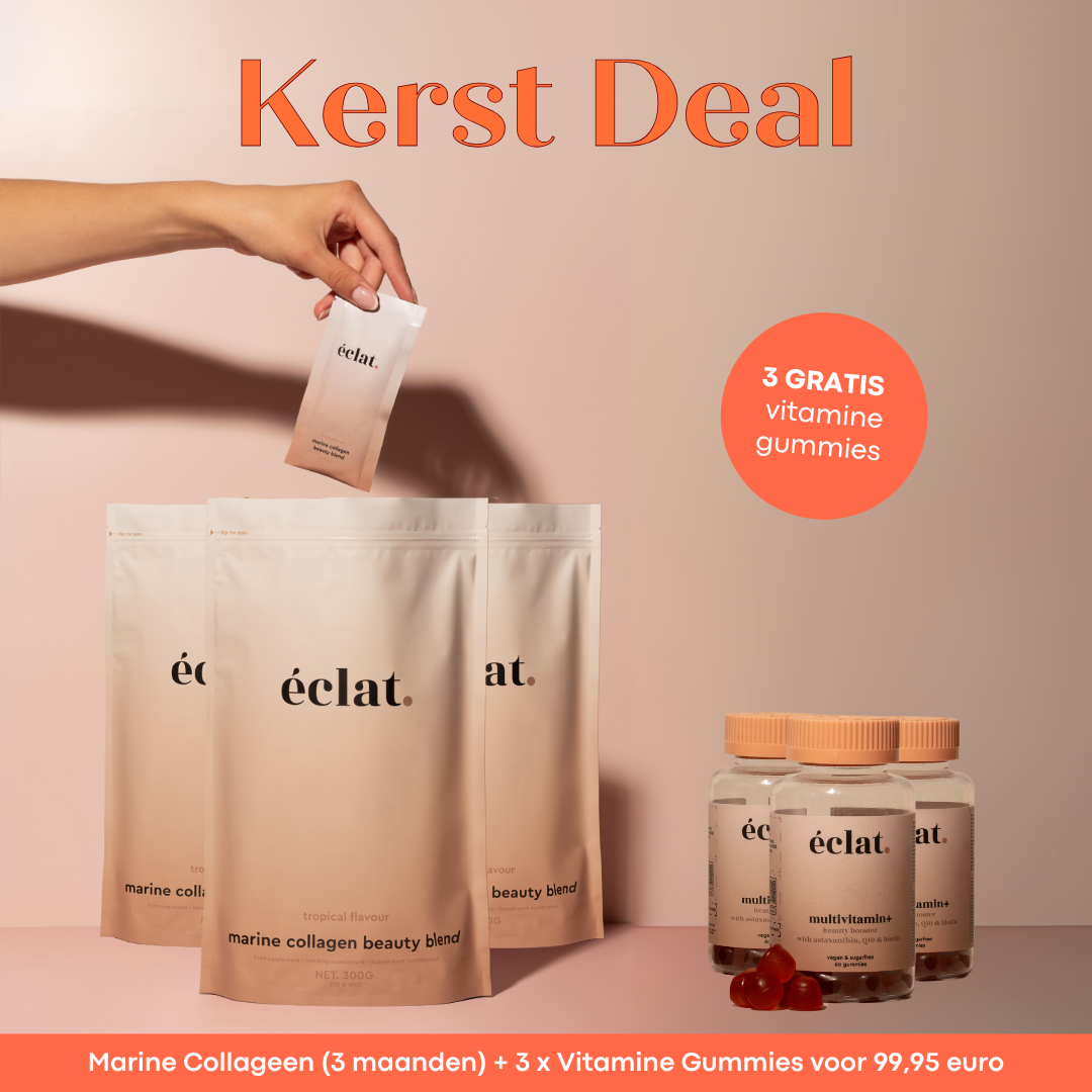 Kerst Deal: Marine Collageen (3x) + Vitamine Gummies (3x)