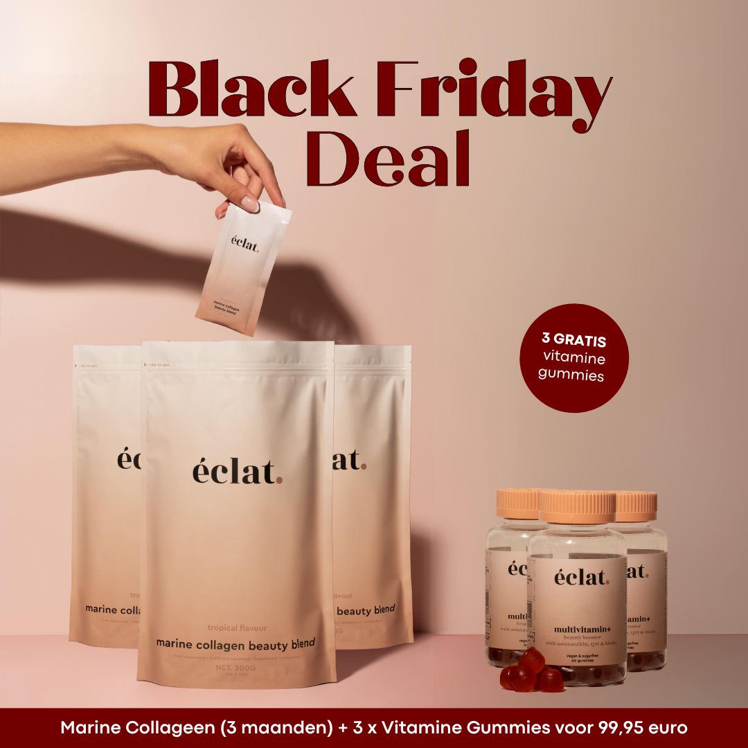 Black Friday Deal Marine Tropical Sachets: Marine Collageen (3x) + Vitamine Gummies (3x)