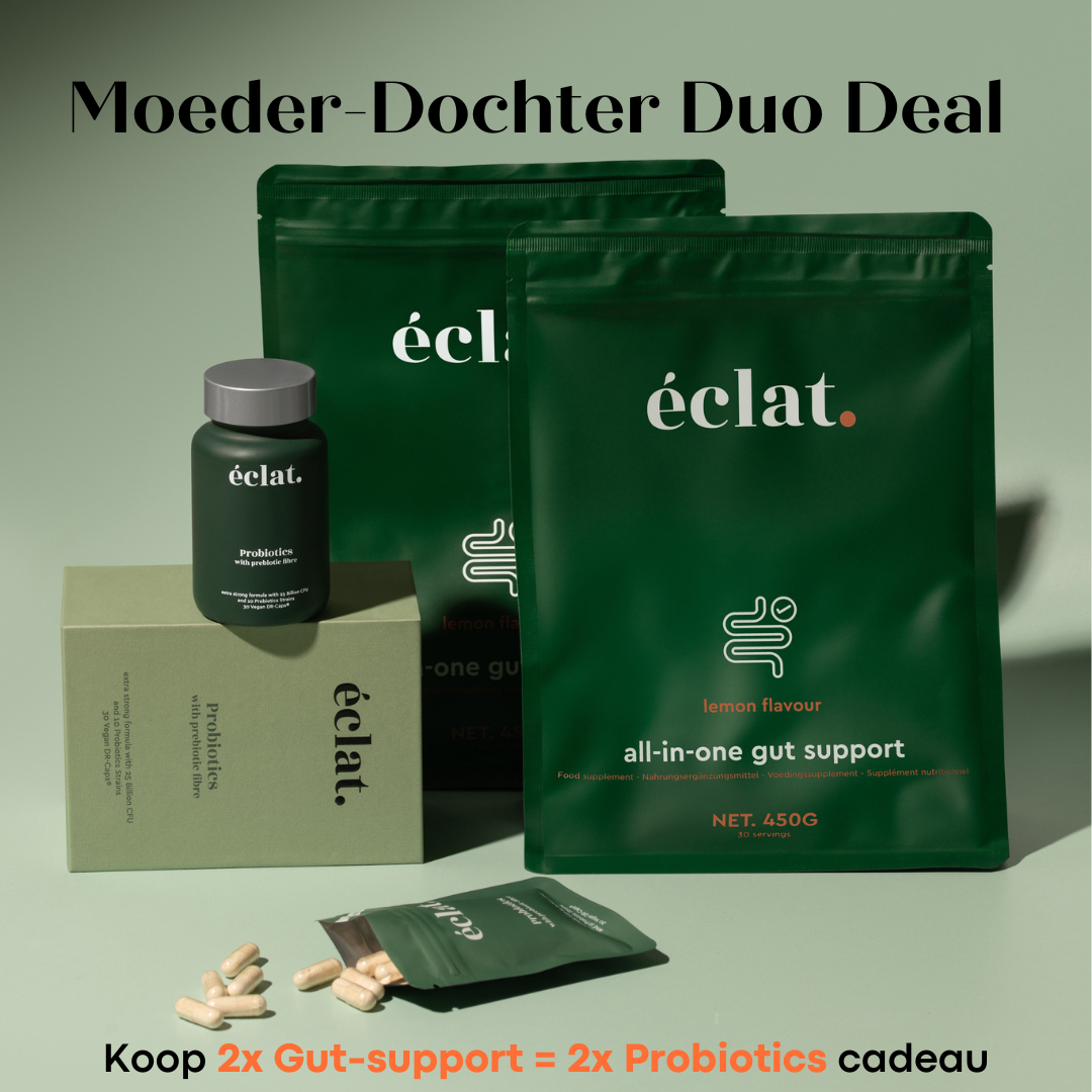 Darmgezondheid voordeelbundel: (2x) All-in-one Gut Support + Pre & Probiotica Complex + navulverpakking Pre & Probiotica