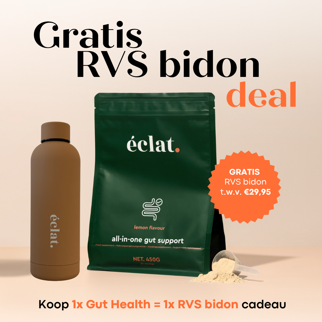 x. Gut Bundel Deal: 1x All-in-one Gut Support - lemon + RVS bidon/fles eclat