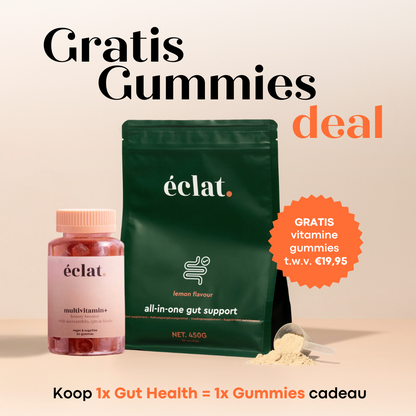 Gut Bundel Deal: 1x All-in-one Gut Support - lemon + GRATIS Vitamine Gummies