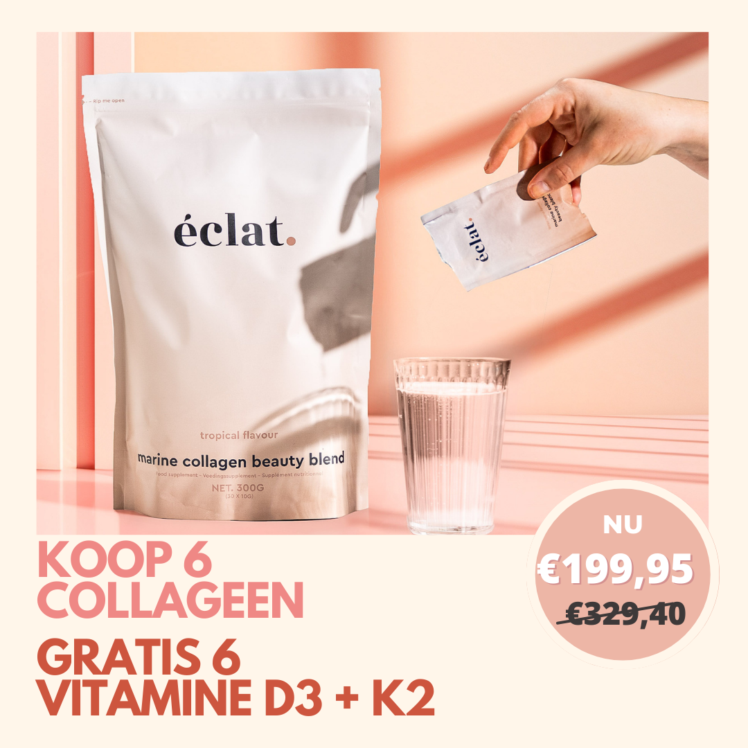 x Winter anti-winterdip Deal: Marine Collageen (6x) + Vitamine D3/K2 (6x)
