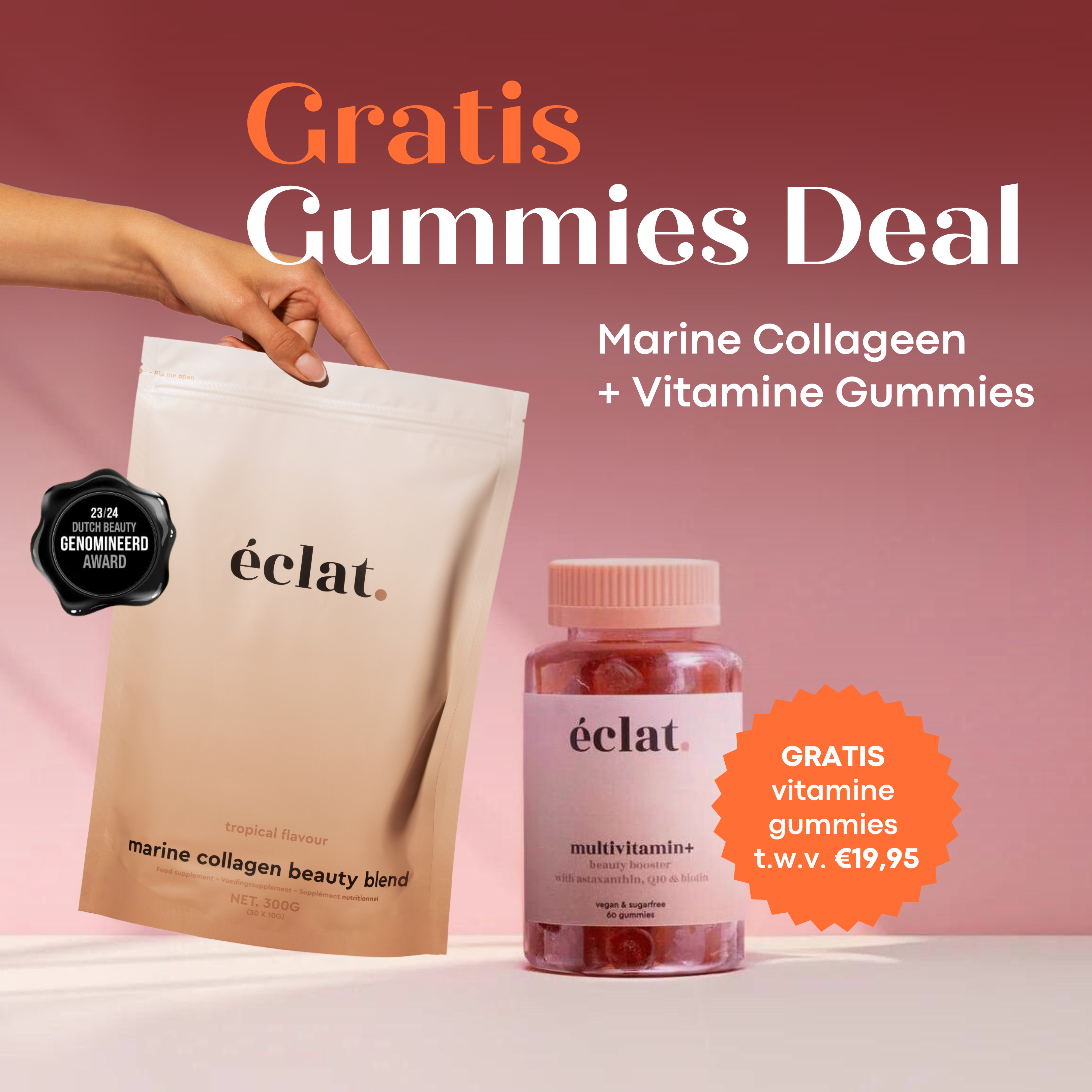 Speciale actie: Marine Collageen + GRATIS Vitamine Gummies