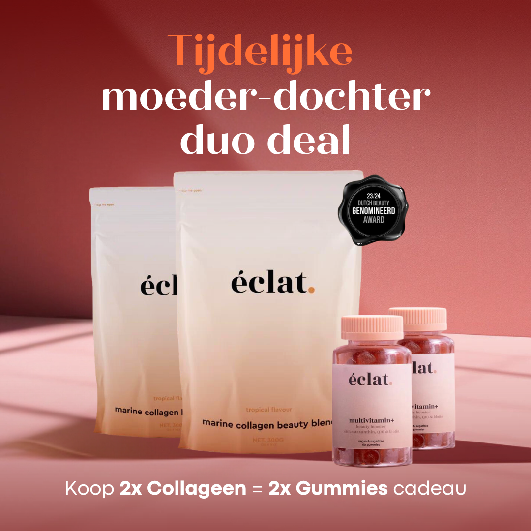 Moeder-Dochter duo deal - Marine Collageen Beauty Blend (2x) + Vitamine Gummies (2x)