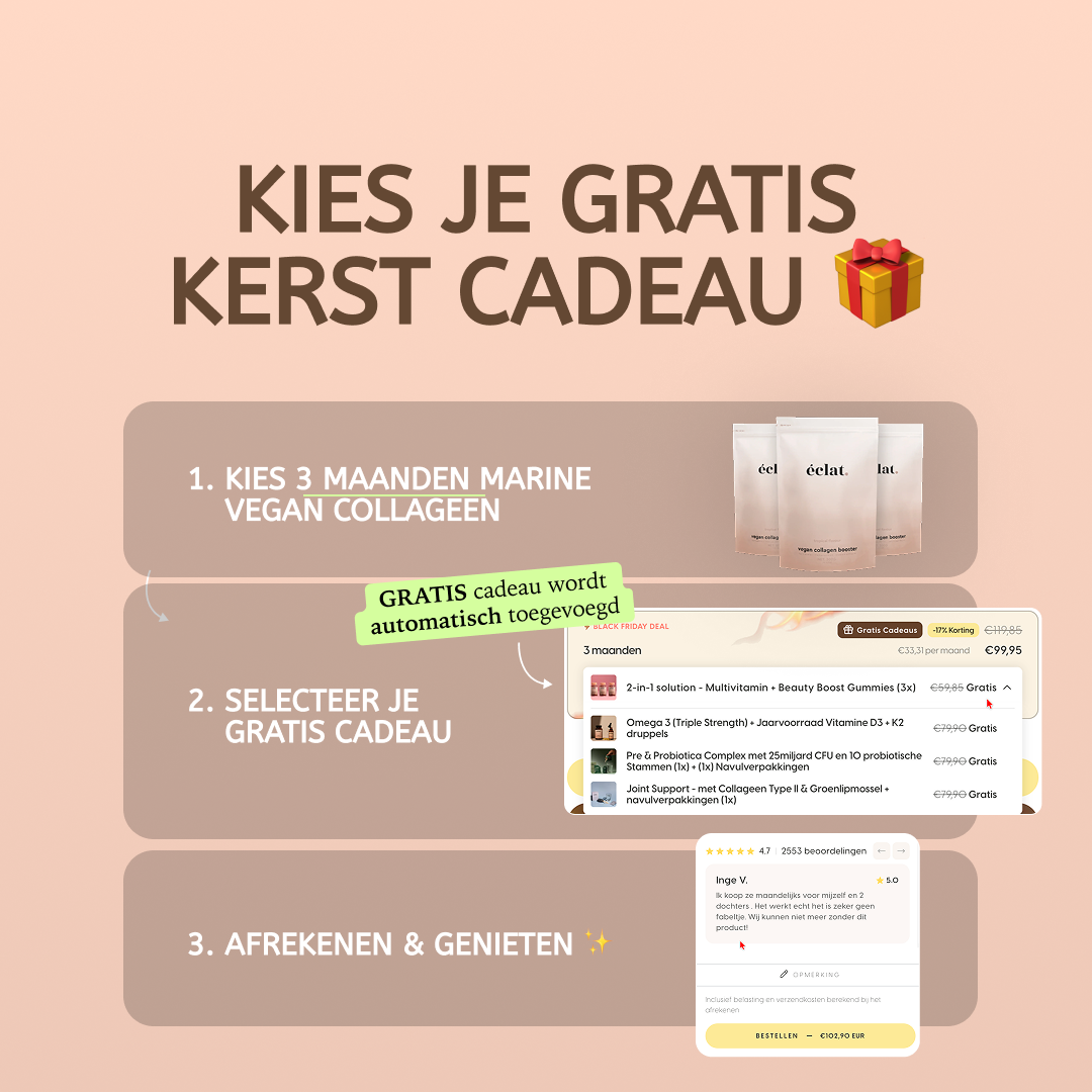 Vegan Collageen Booster (3x) + Kerst Cadeaus