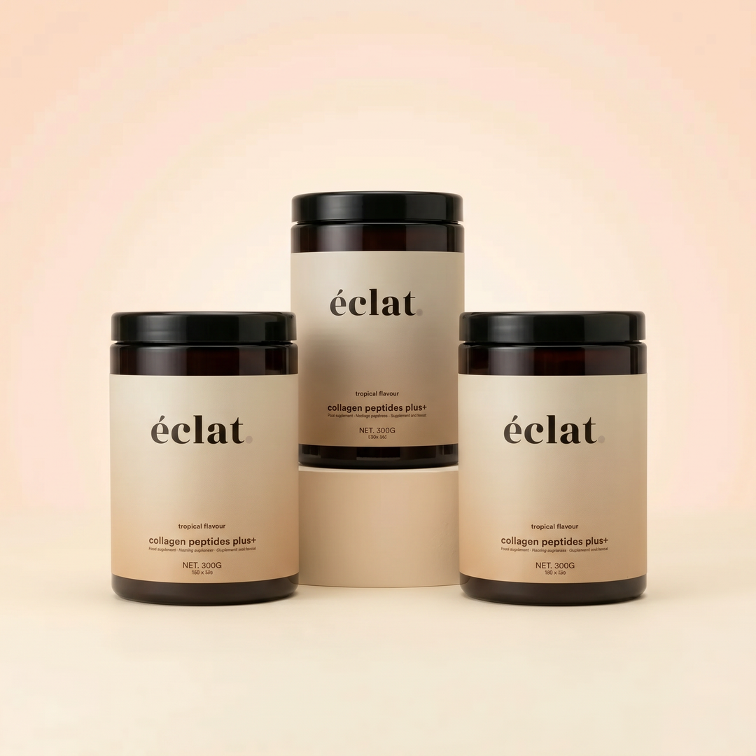 Collageen Peptides Plus+ (pot - 300 gram - 30 doseringen - bovine - tropical) - 3x