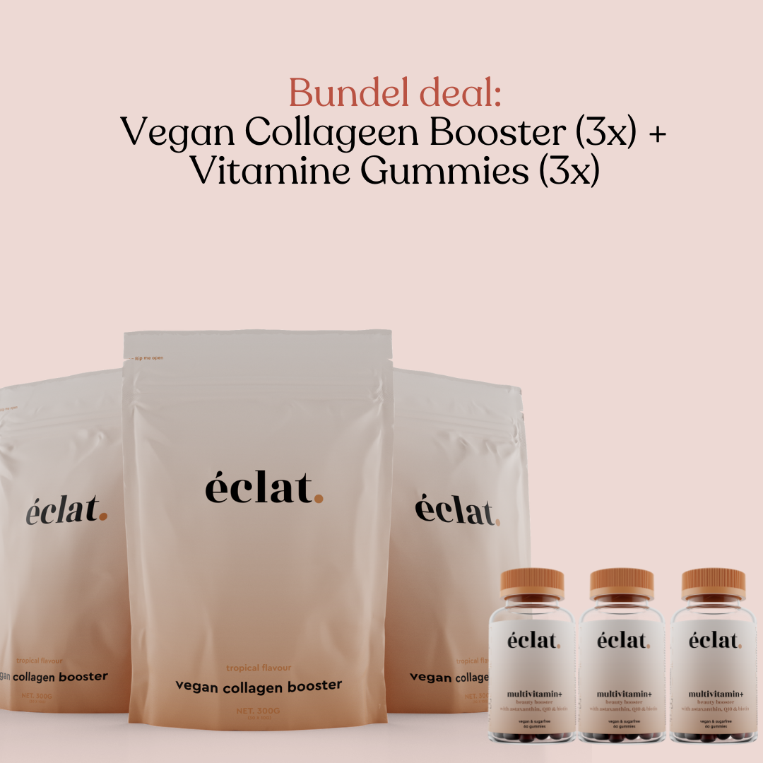 Voordeelbundel Vegan: Vegan Collageen Booster (3x) + Vitamine Gummies (3x)