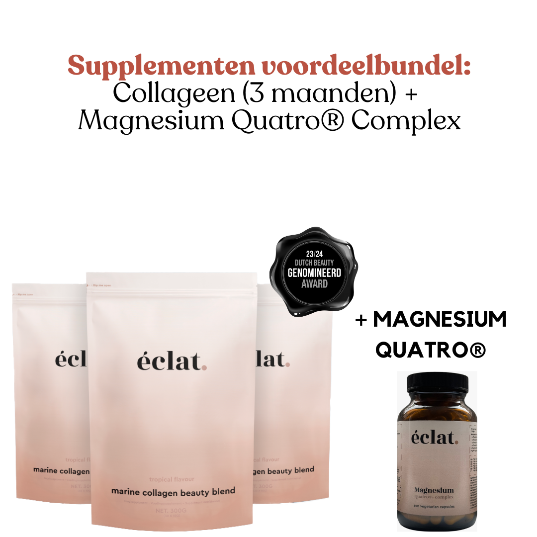 Tijdelijke aanbieding: Marine Collageen (3x) + Magnesium Quatro® Complex - 120 capsules