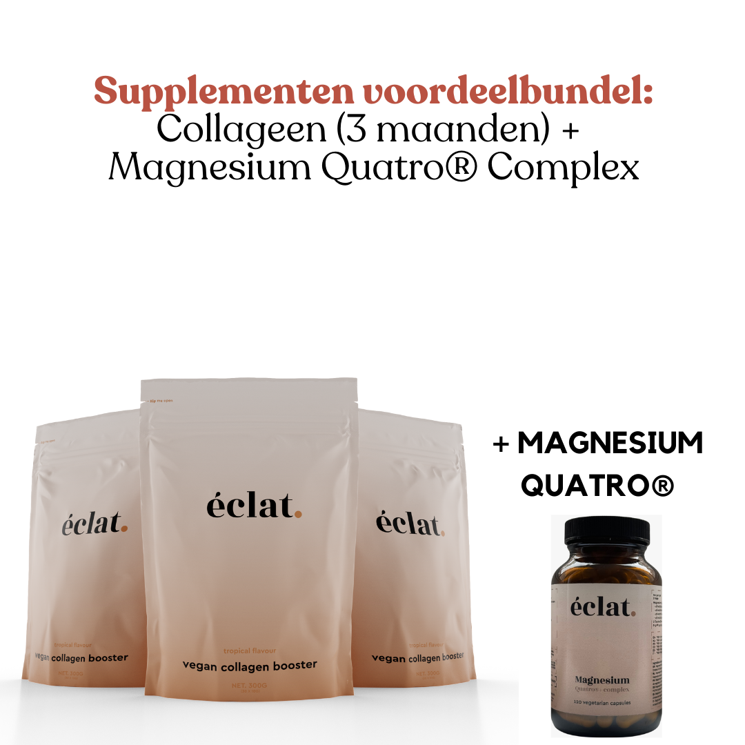 Tijdelijke aanbieding: Vegan Collageen (3x) + Magnesium Quatro® Complex - 120 capsules