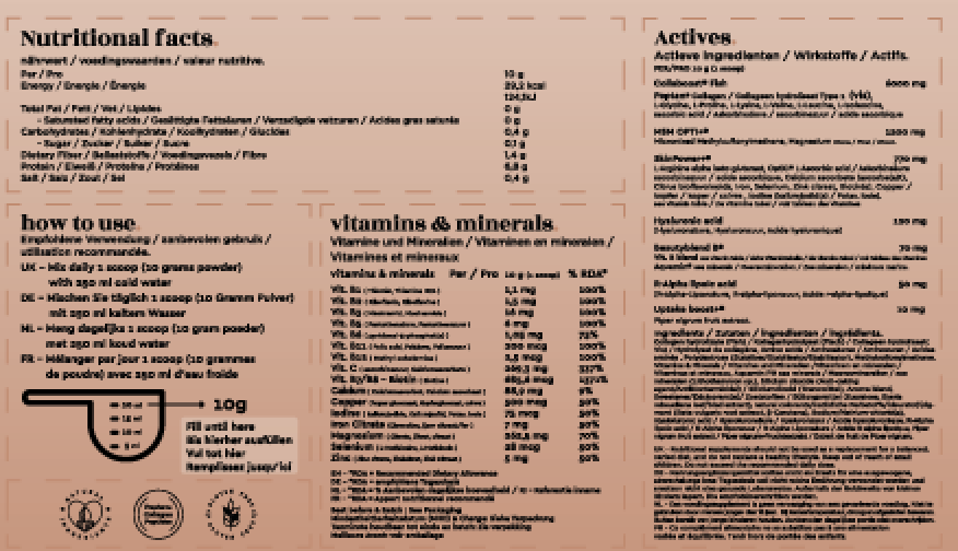 Marine (Vis) Collageen Beauty Blend (pot - 300 gram - 30 doseringen - tropical)