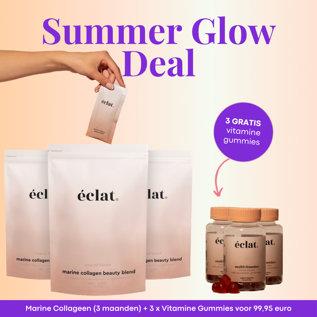 Summer Glow Deal 2025: Marine Collageen (3x) + Vitamine Gummies (3x)