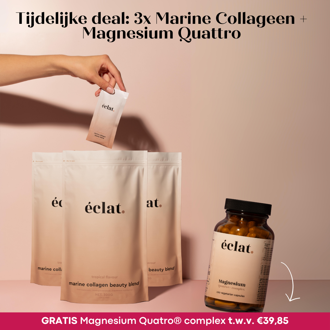 Black Friday Flash Sale: Marine Collageen (3x) + Magnesium Quatro® Complex - 120 capsules.