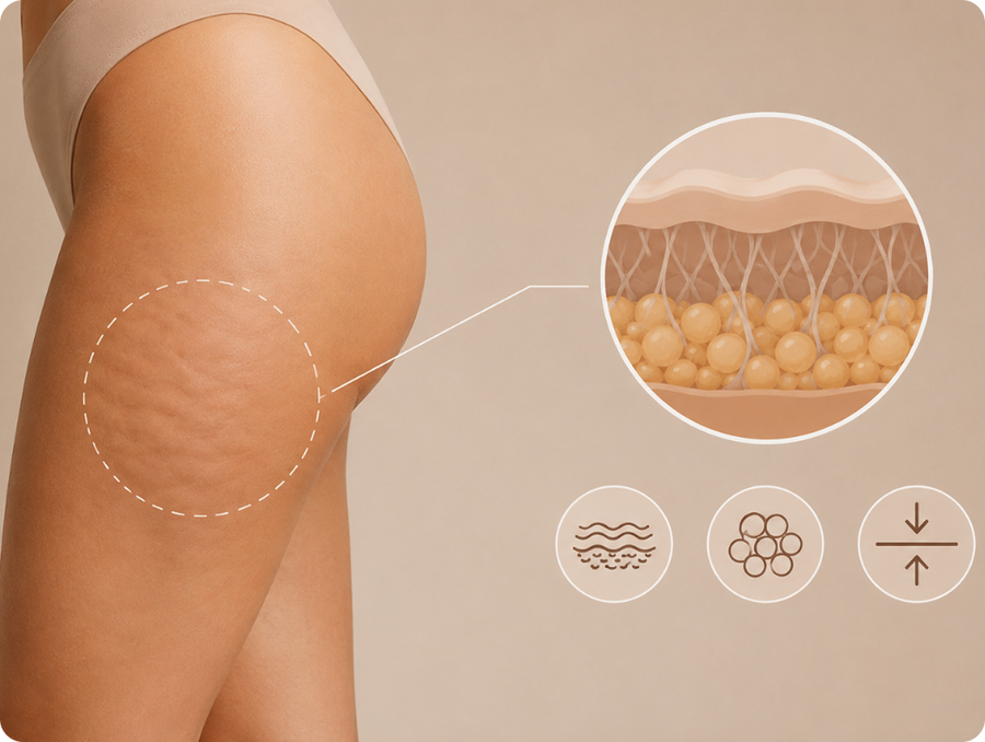 Cellulite zegt meer over je huid dan over je gewicht